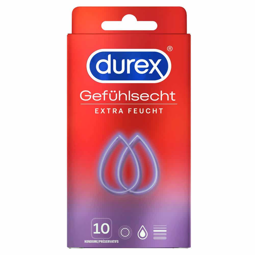 Durex Sensitive med extra glidecreme Kondomer 10 stk