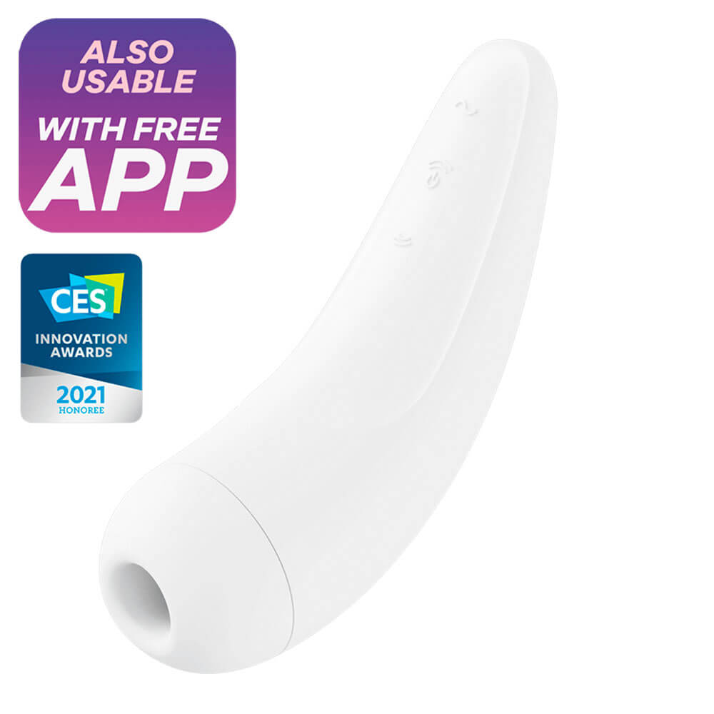 Brug Satisfyer Curvy 2+ Klitoris Stimulator - Hvid til en forbedret oplevelse