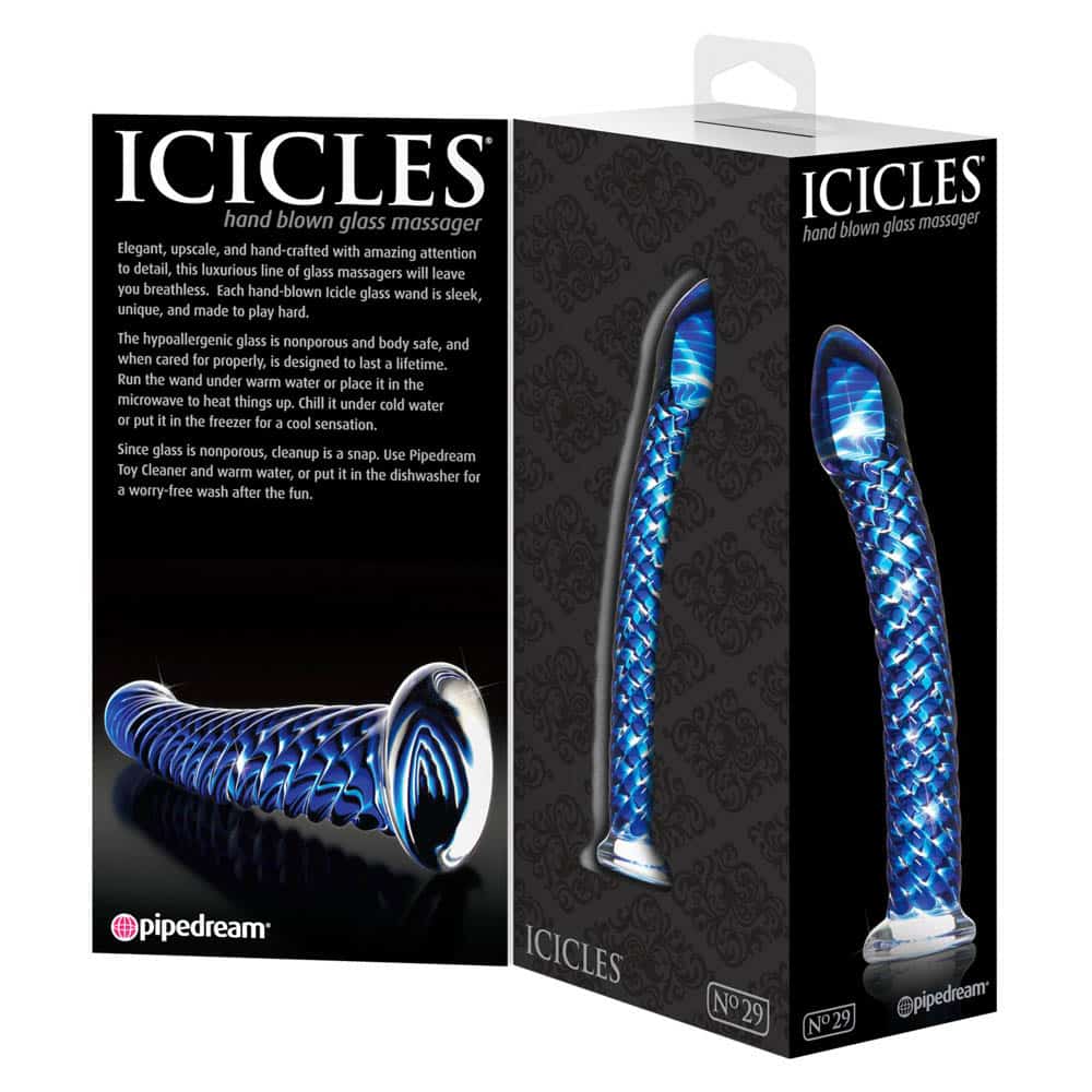 Icicles No 75 Blue Glas Dildo