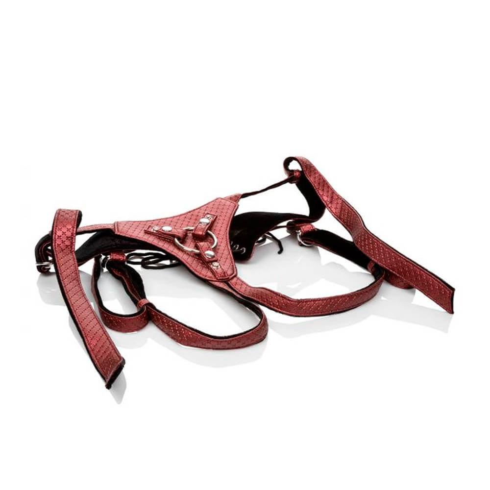 CalExotics Strap-on Harness “The Regal Queen” Rød