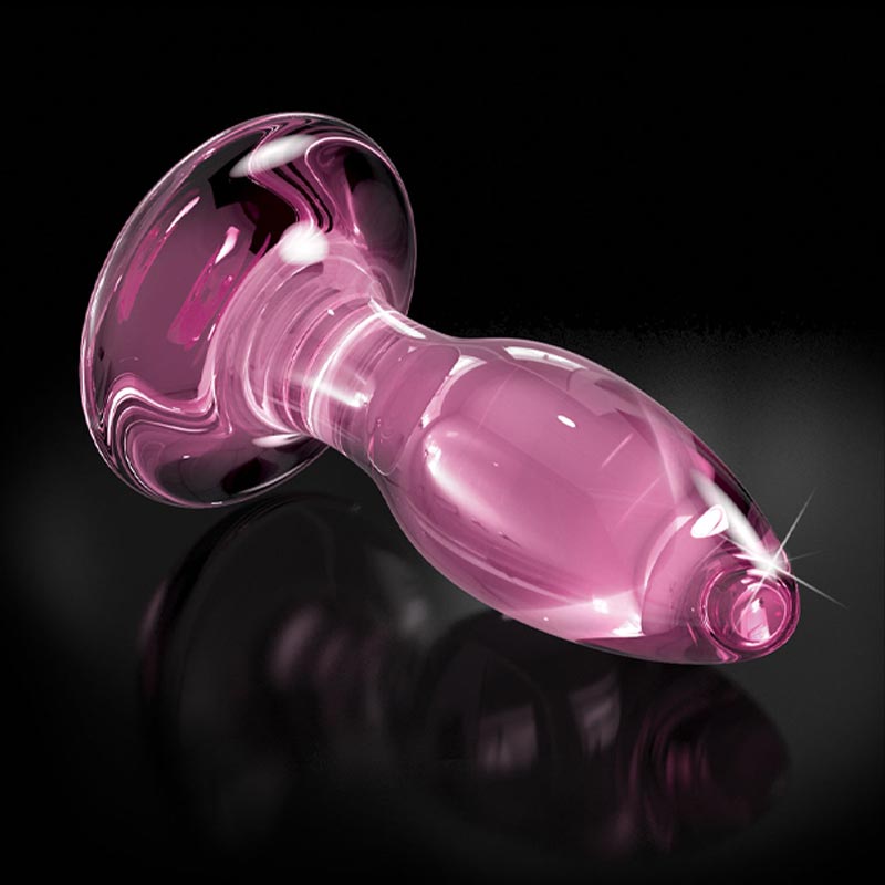 Icicles No. 90 Pink Glas Buttplug