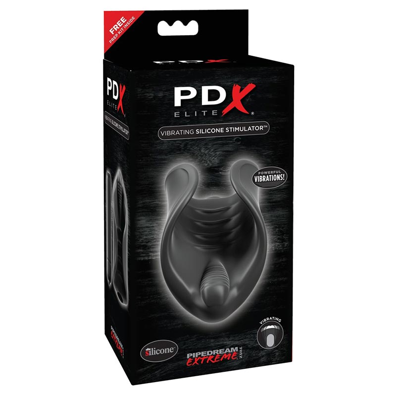 PDX Elite Vibrating Silicone Penis Vibrator