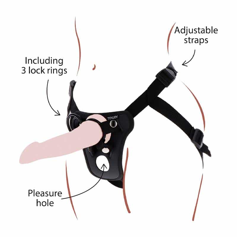 Get Real By ToyJoy Strap-On Pleasure Harness Sort