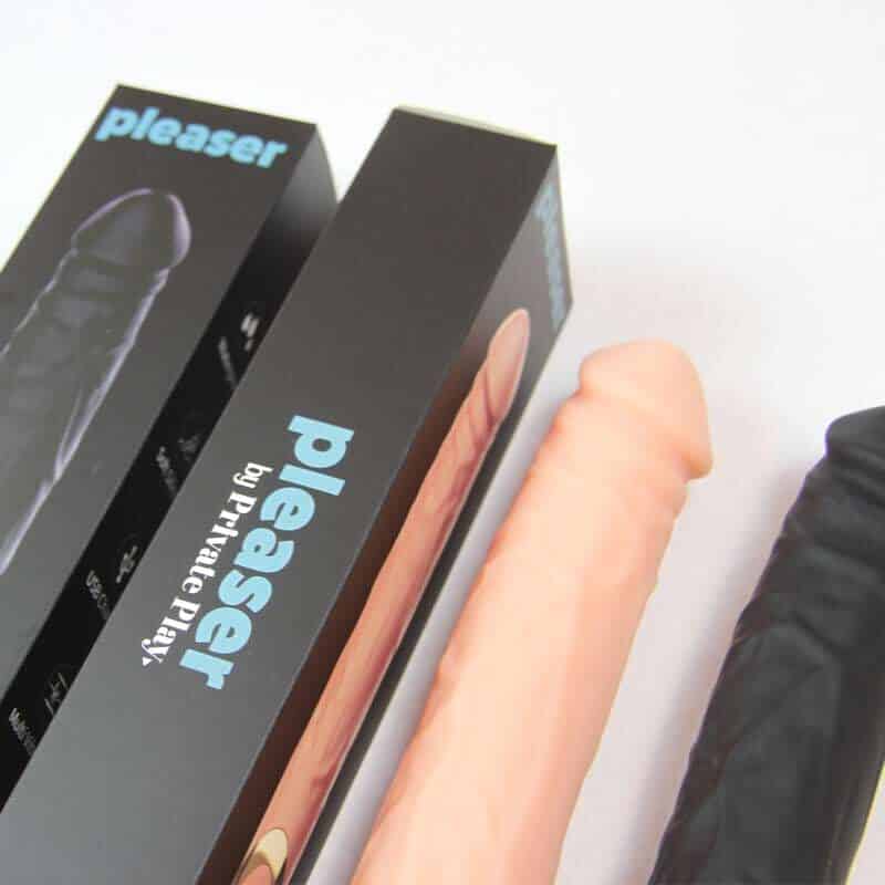 Pleaser by Private Play - dildo med vibrator sexlegetøj til kvinder