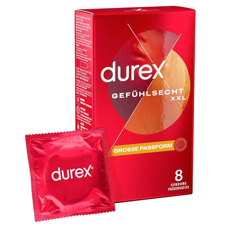 Durex XXL Ekstra Store Kondomer 8 Stk.