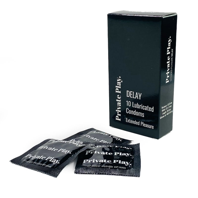 Brug Private Play Delay Kondomer 10 stk til en forbedret oplevelse