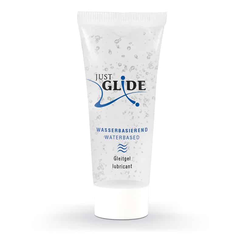 Brug Just Glide vandbaseret glidecreme 20 ml. til en forbedret oplevelse