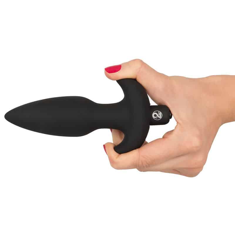 Black Velvets Buttplug med Vibrator Medium