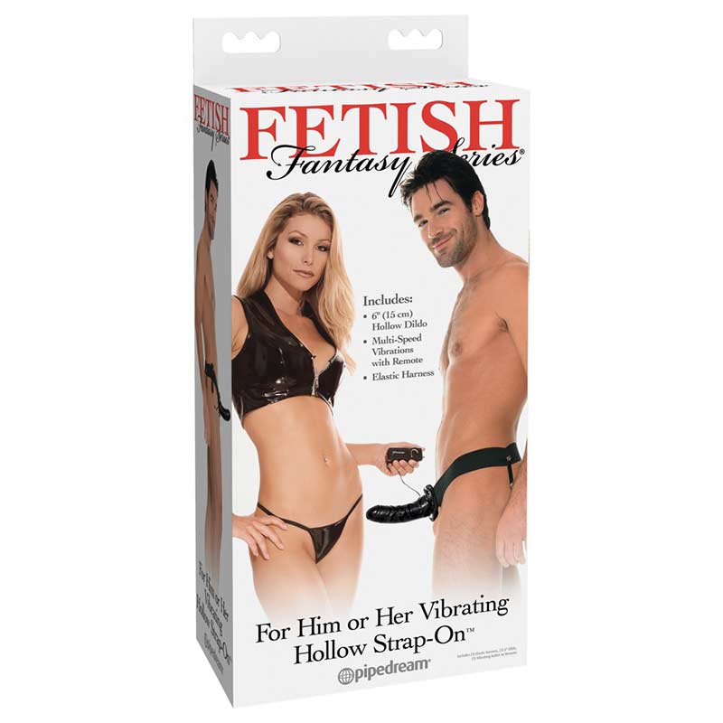 Fetish Fantasy Vibrating Hul strap-on sort 17 cm