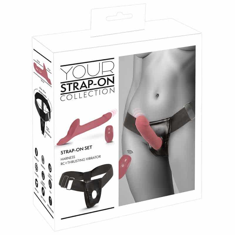 Brug You2toys Strap-on Sæt med Thrusting Dildo til en forbedret oplevelse