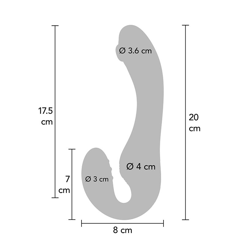 Xocoon Strapless Strap-On Pulse Vibrator